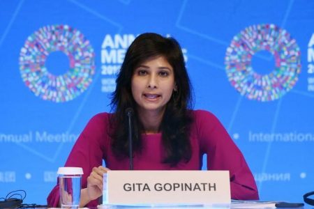IMF’s Chief Economist Gita Gopinath predicts India’s growth rate to be 11.5%