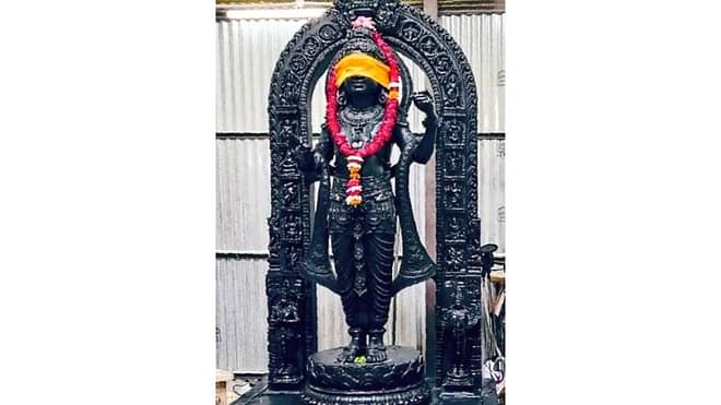 First Look Of Ram Lallas Idol Inside Ayodhya Temple Revealed Around
