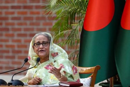 Deposed PM Sheikh Hasina says death was minutes away as she fled Bangladesh