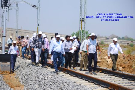 Railway project work is being carried out at a fast pace by ARSS construction company.