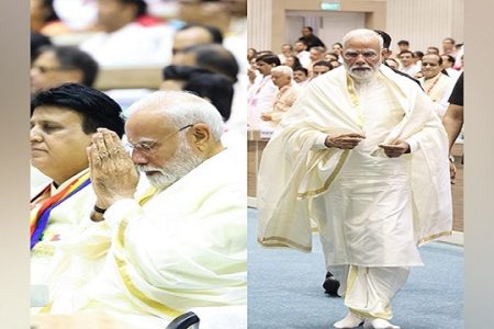 “Centre of faith”: PM Modi participates in Navkar Mahamantra Divas at Vigyan Bhavan
